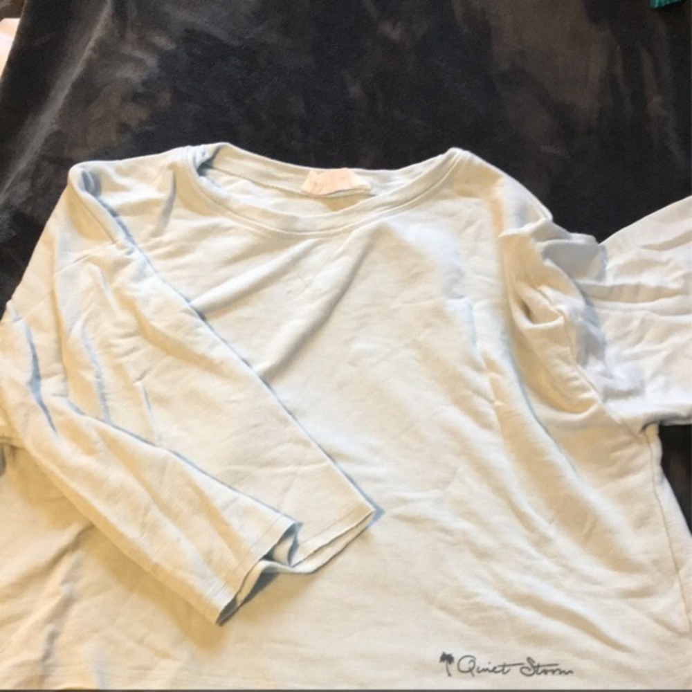 2/3 sleeve gray top